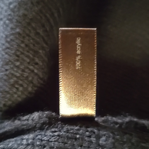 L@@K The Limited Black Fold Collar Open Vest Sweater S - Picture 9 of 9